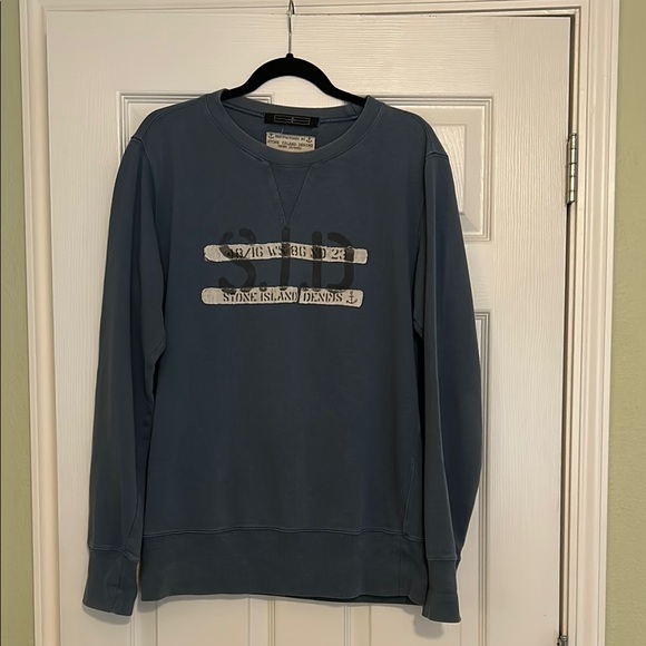 Stone Island Denims Patchwork Sweatshirt - Picture 1 of 11